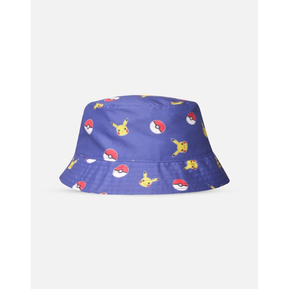 Pokémon - All Over Print Bucket Hat / Vissershoed Kids - Blauw